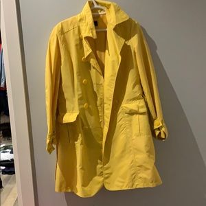 Classic yellow raincoat
